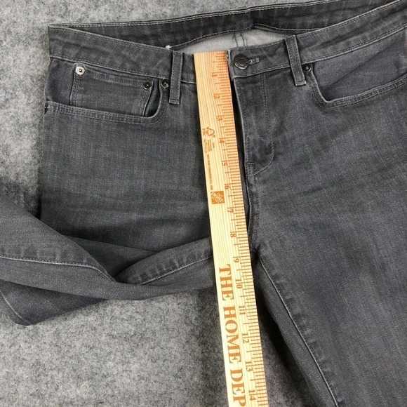 Helmut Lang Jeans Womens 28 Moto Skinny Gray Stretch Made in USA 31x28 Designer - Picture 5 of 14